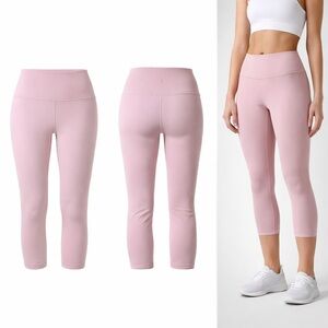 Lululemon | Pink Cropped Leggings | High-Rise | Stretch | Size 12